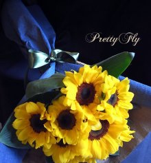 他の写真1: 【一種の花で束ねるシンプルブーケ】OnlySunflower〜ひまわりの花束