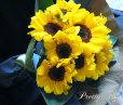 画像4: 【一種の花で束ねるシンプルブーケ】OnlySunflower〜ひまわりの花束 (4)