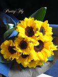 画像2: 【一種の花で束ねるシンプルブーケ】OnlySunflower〜ひまわりの花束 (2)