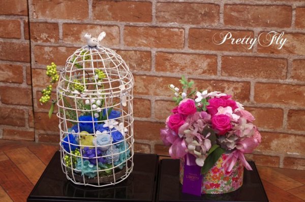 画像4: にじさんじpresents リゼるるListen バードゲージのプリザーブドフラワー