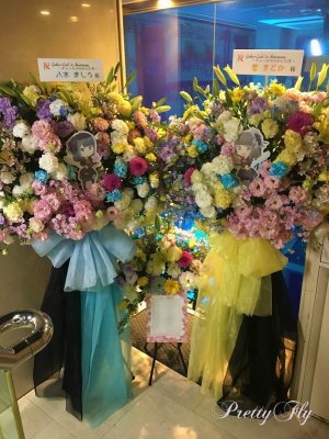 画像1: フラスタ 3基セット　オーダーメイド★イベントスタンド花 (1)